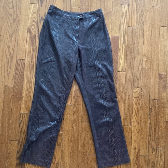 Amazing Vintage Vegan Snake Skin Brown Pants - Picture 1 of 3